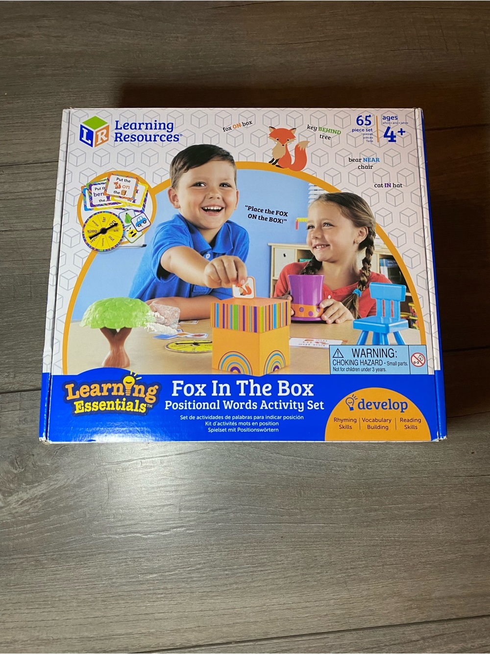 Learning Resources Essentials 4+ Fox In The Box Positional Words Activity Set